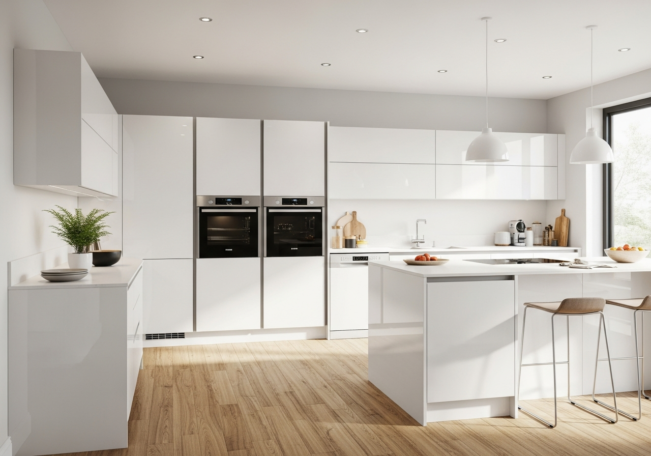 Minimalist White Kitchen